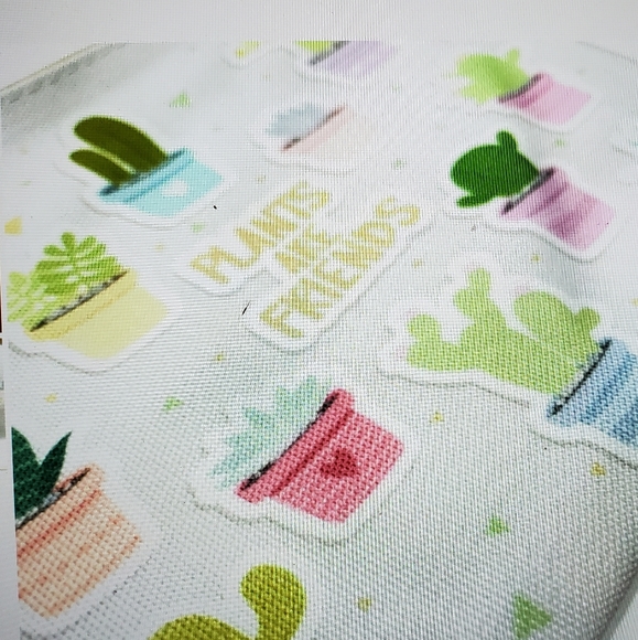 Girl's Catcus Canvas Cosemetic Bag - Picture 2 of 3